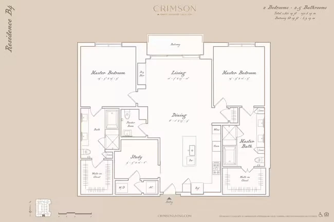 Residence B4 with study 0507 floor plan